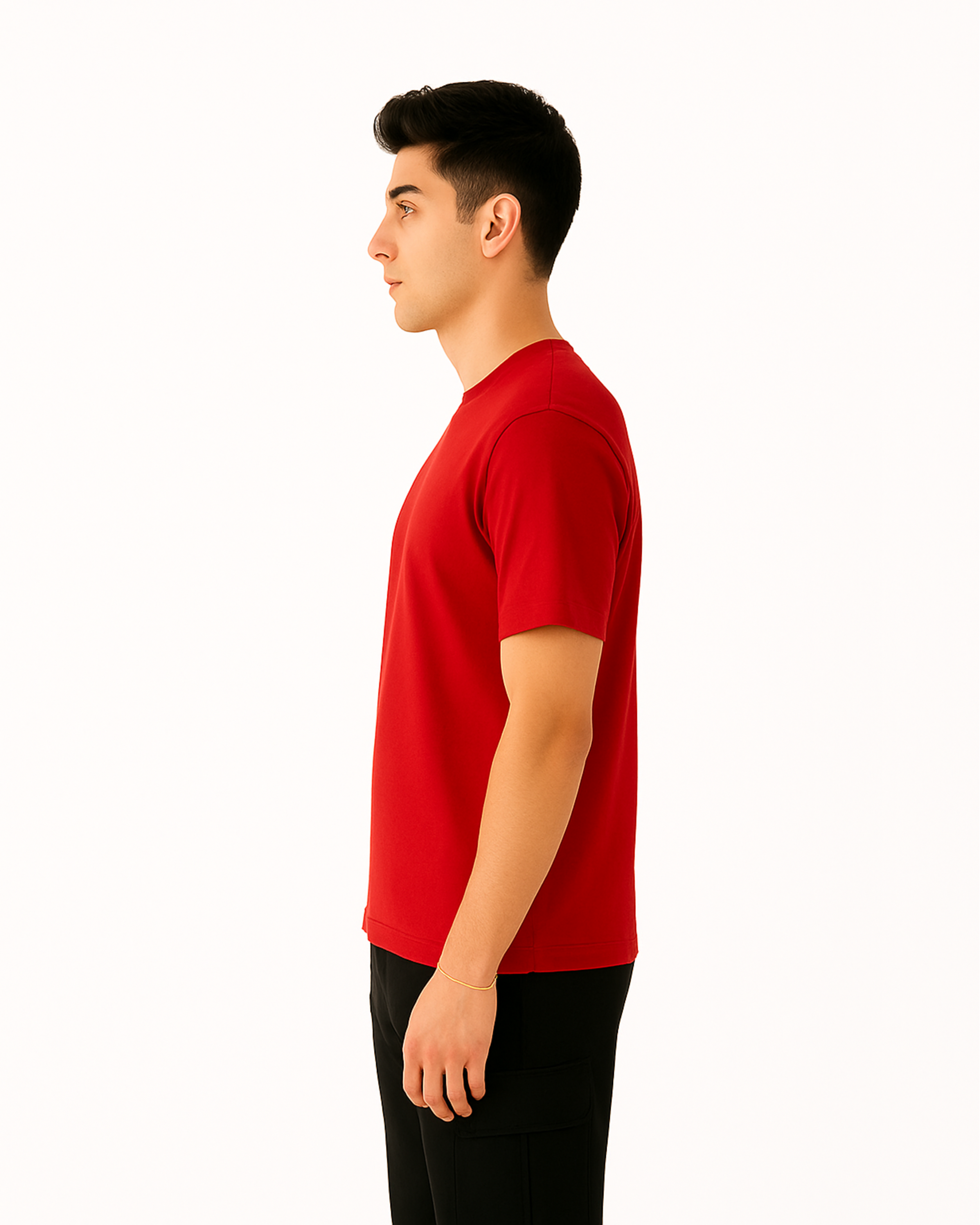 Men’s Ever Weave Cotton Soulfit Round Neck T-shirt - Red