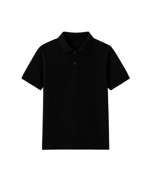 Classic Polo Neck T-shirt - Black