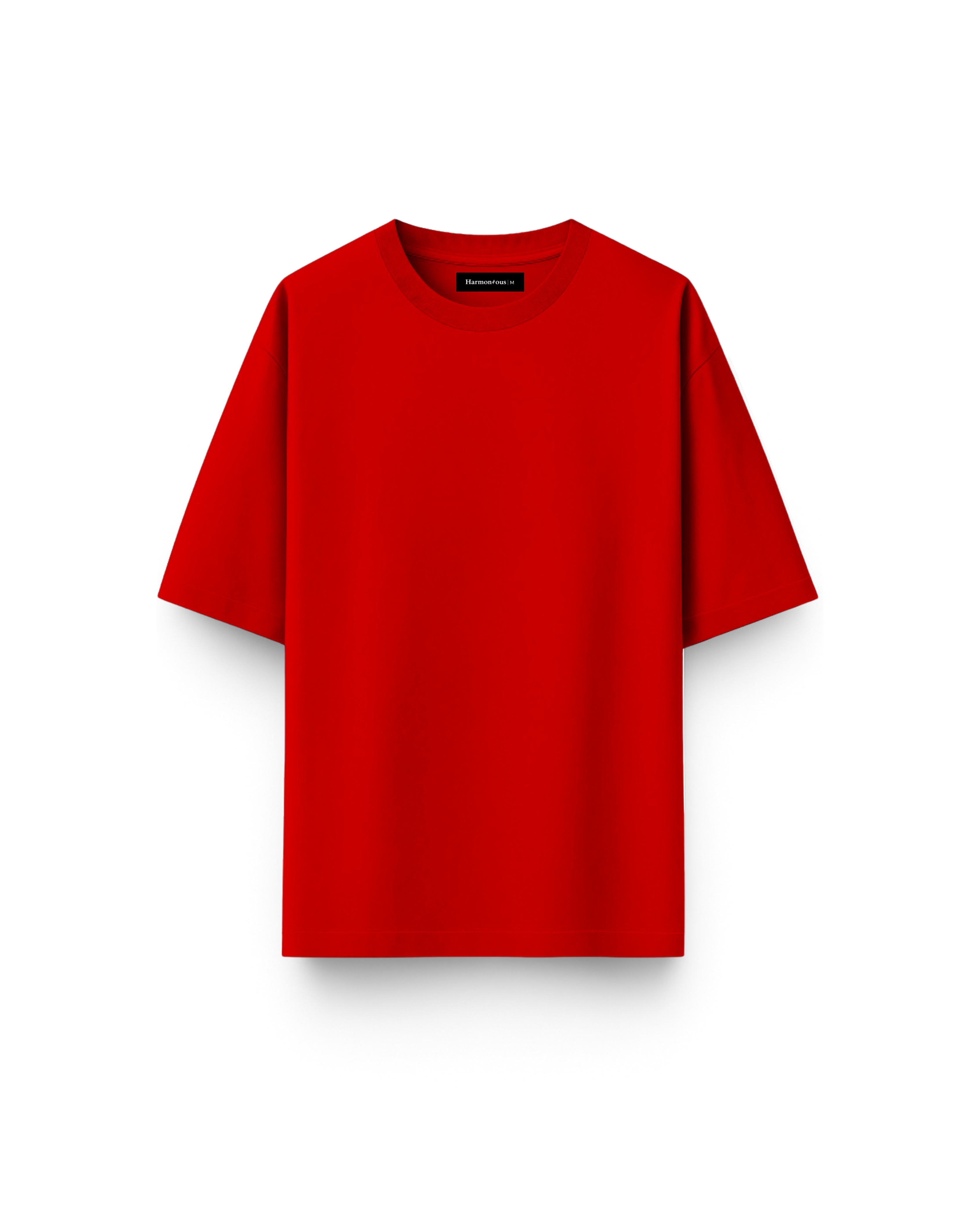 Women’s Oversized Ever Weave Cotton Round Neck T-shirt - Red