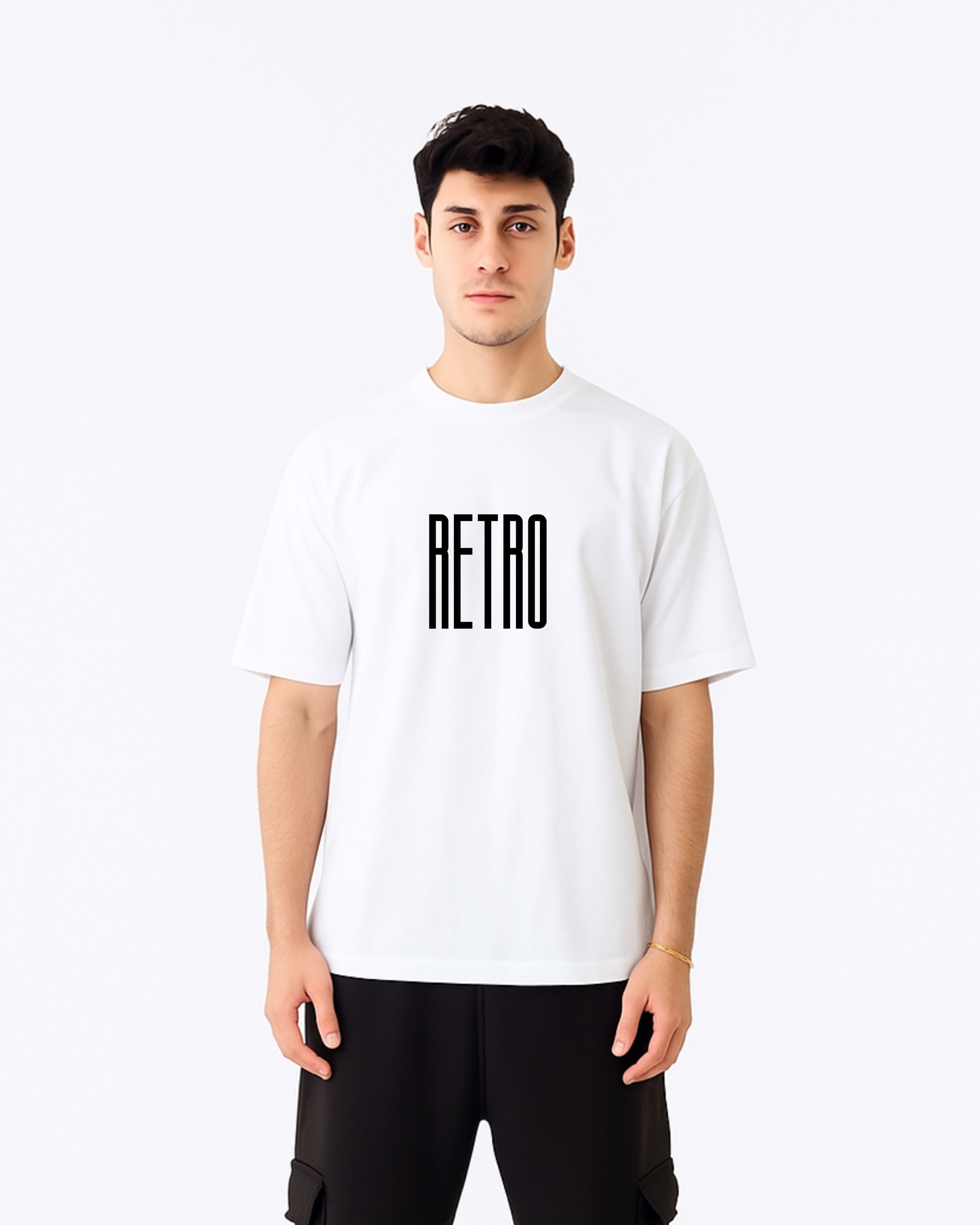 Men’s Cotton Retro Oversized T-shirt