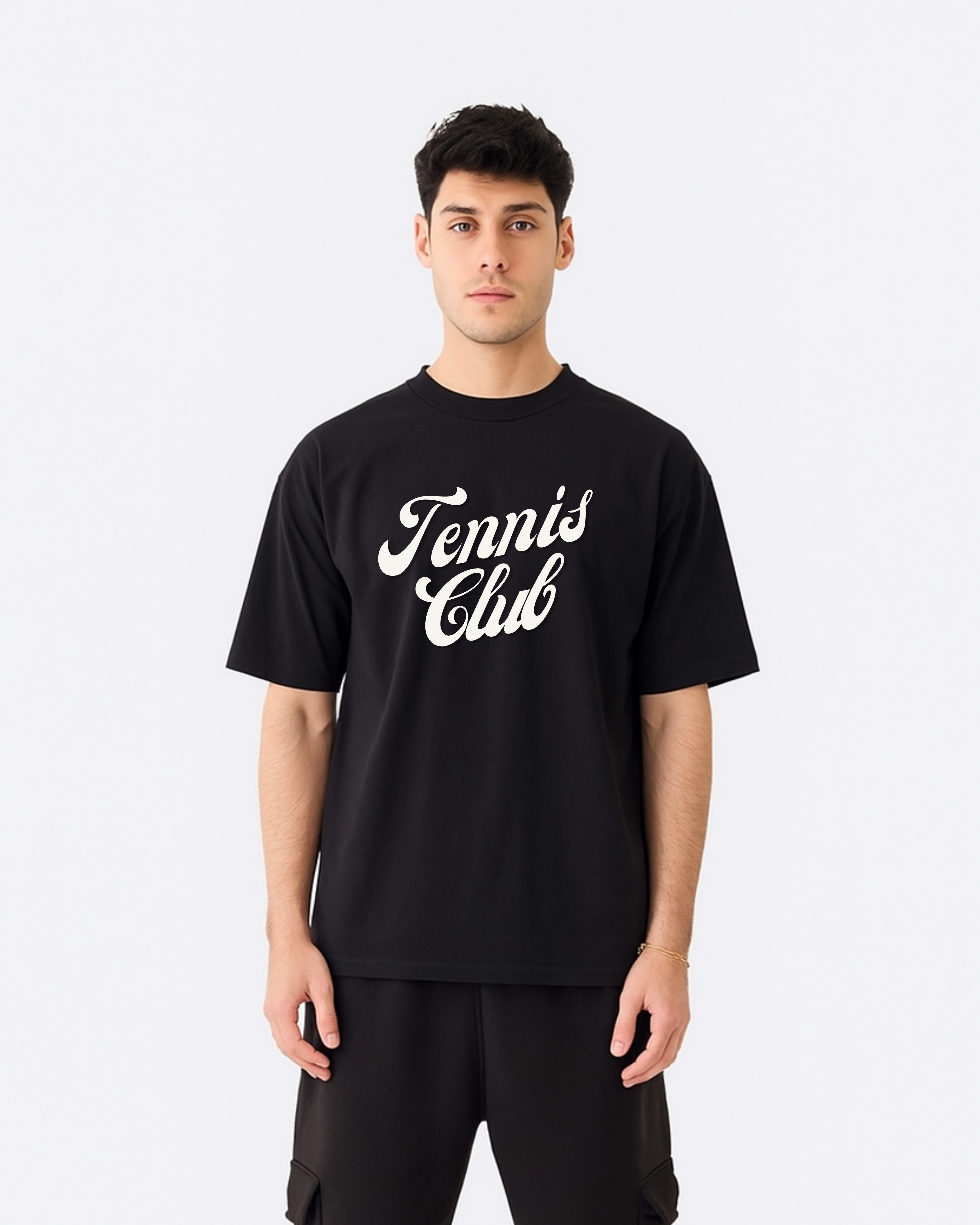Men’s Cotton Tennis Club Oversized T-shirt