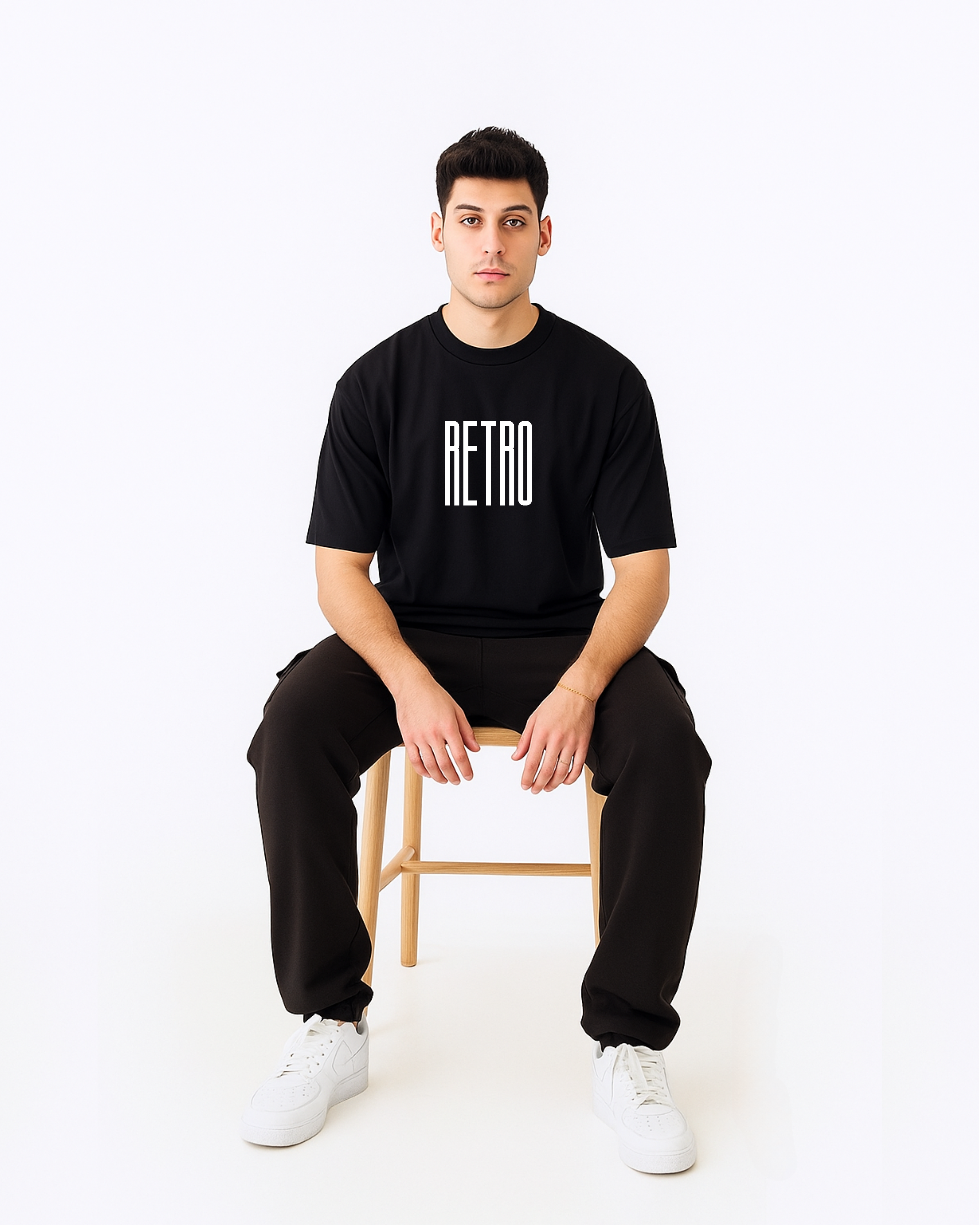 Men’s Cotton Retro Oversized T-shirt