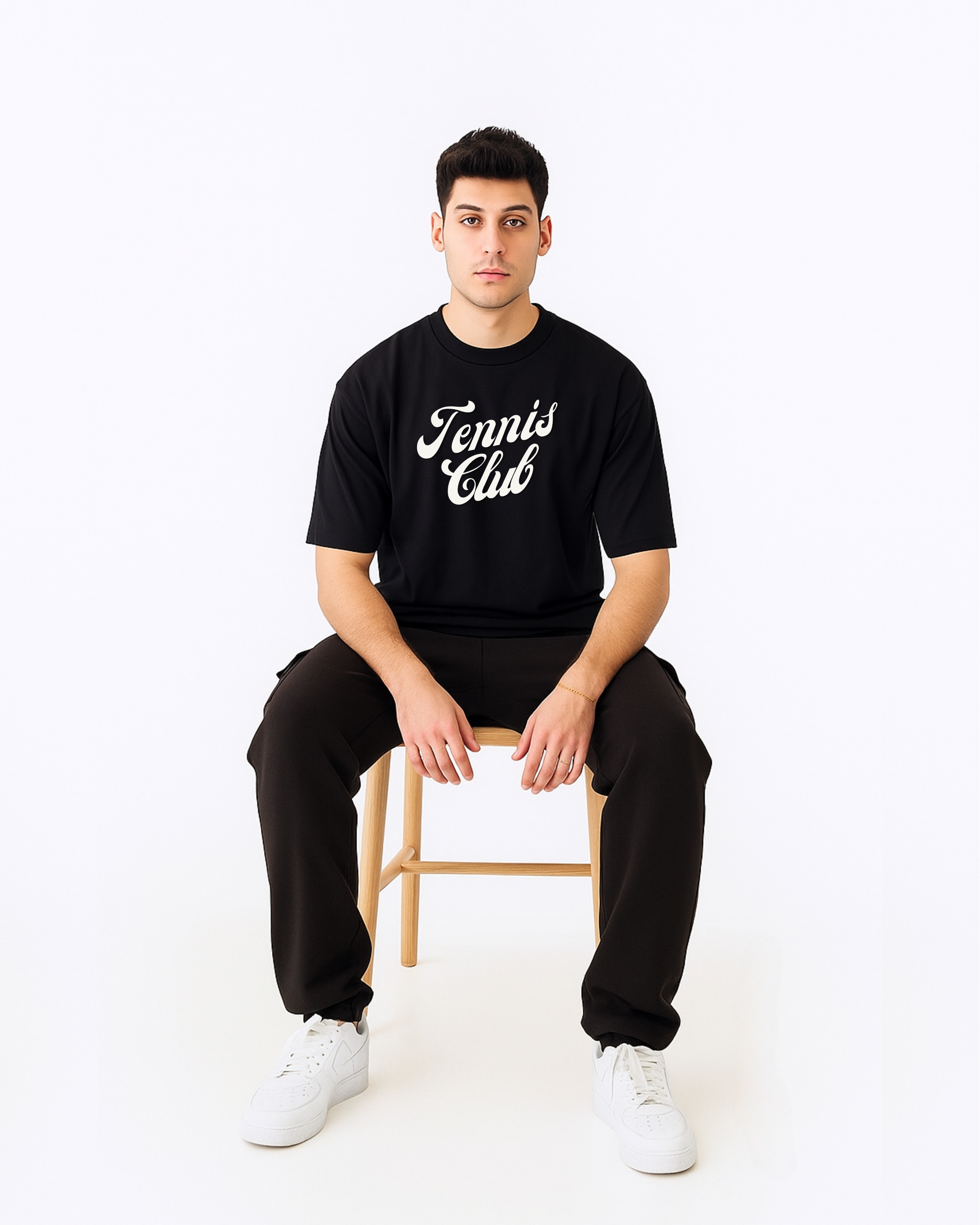Men’s Cotton Tennis Club Oversized T-shirt