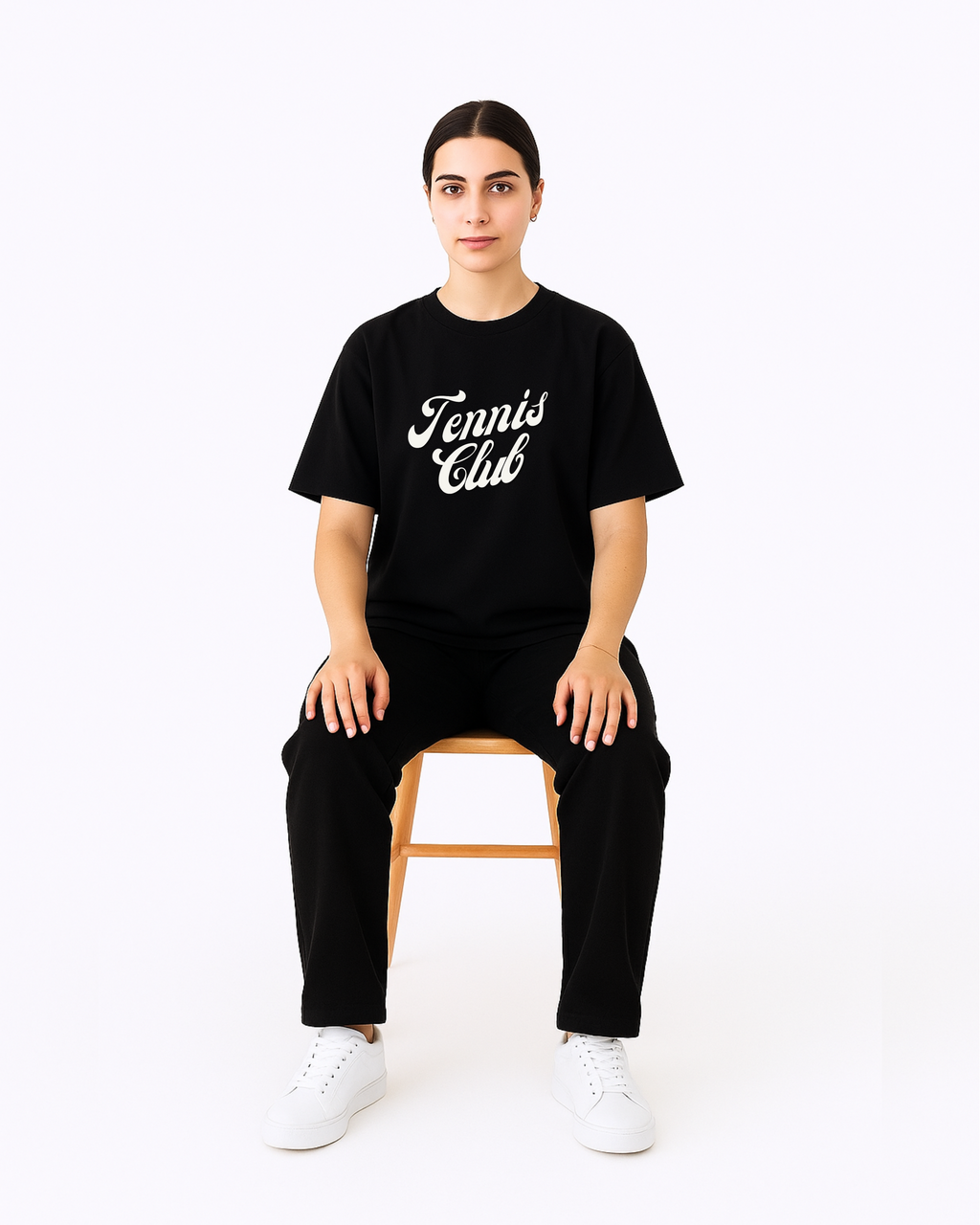 Women’s Cotton Tennis Club Oversized T-shirt