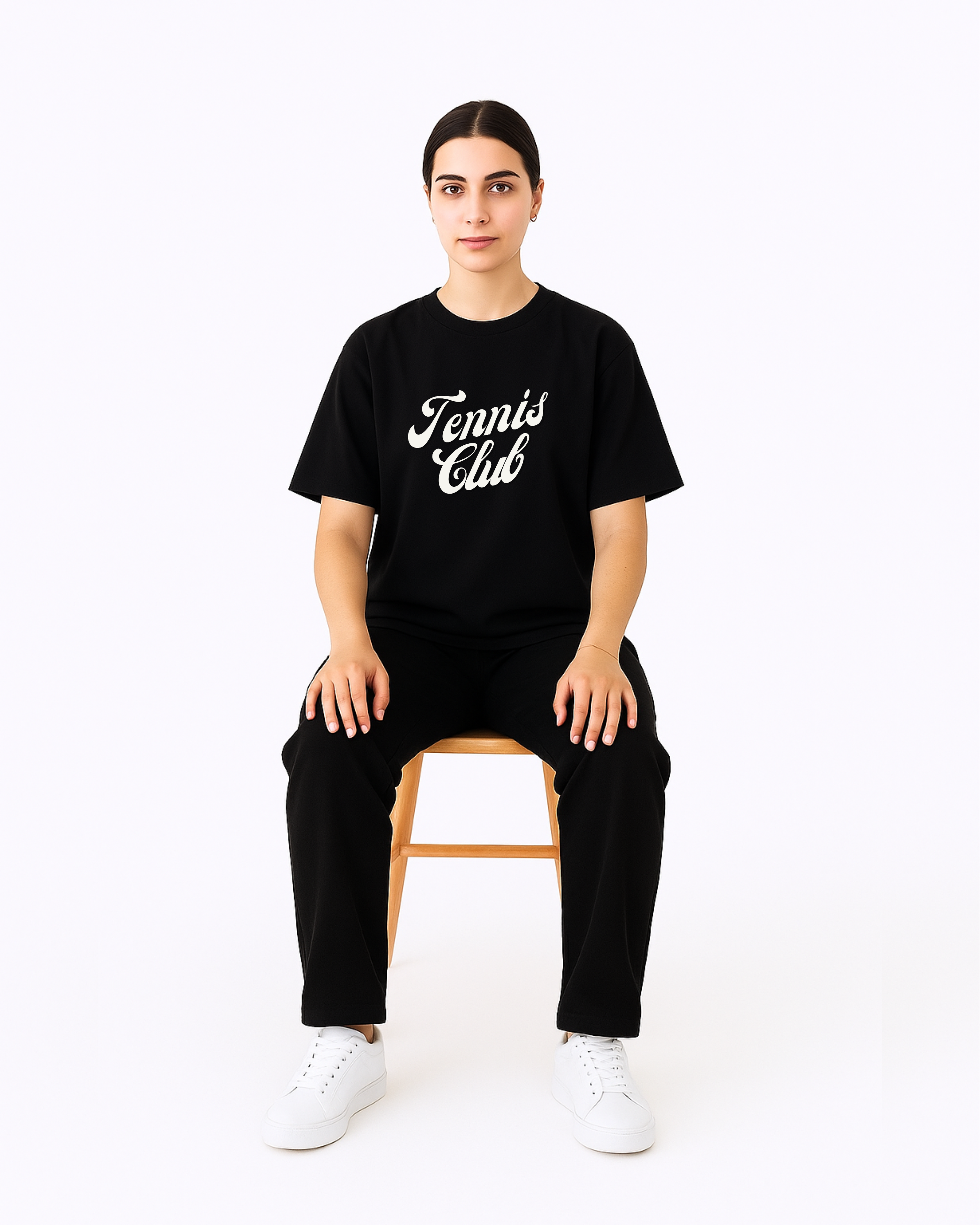 Women’s Cotton Tennis Club Oversized T-shirt